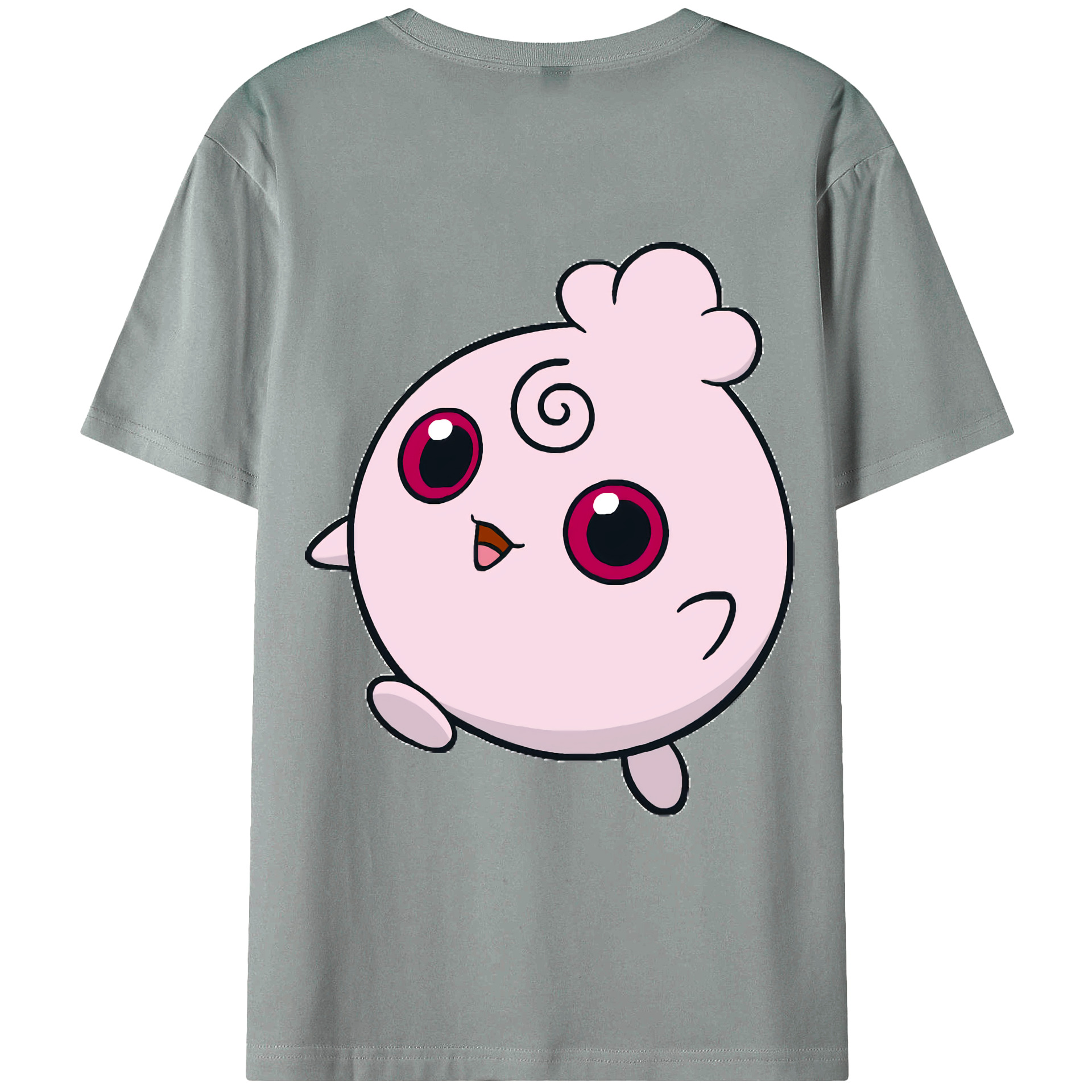 （画像用） ポケットモンスター Pokémon 綿100％ メンズ半袖Tシャツ（バックプリント） 通気性